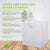 13x10x15 Frosted White Takeout Bags with Die Cut Handles