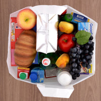 250 Pack 12x10x16 Frosted White Takeout Bags with Handles Bulk Carton