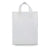 250 Pack 10x5x13 Medium Frosted White Plastic Bags with Handles Bulk Carton