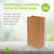 500 Pack 4 LB SOS Paper Snack Bags Bulk Carton