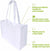 16x6x12 Large White Sewn Reusable Fabric Bags