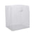 13x10x15 Frosted White Takeout Bags with Die Cut Handles