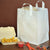 12x10x16 Solid White Plastic Bags with Handles