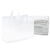 16x6x12 Large Frosted White Plastic Bags with Handles Bulk Carton