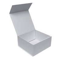 15 Pack 8x8x4 White Magnetic Boxes Bulk Carton