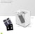 White & Silver Assorted Print Gift Bags