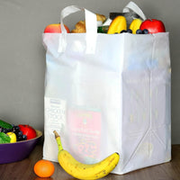 12x10x16 Solid White Plastic Bags with Handles