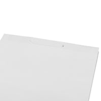 150 16x6x12 Large White Paper Bags with Ribbon Handles