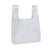 12x7x21 Bulk White Heat Sealed Reusable Fabric T Shirt Bags