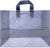 Frosted Navy Blue Plastic Bags with Handles