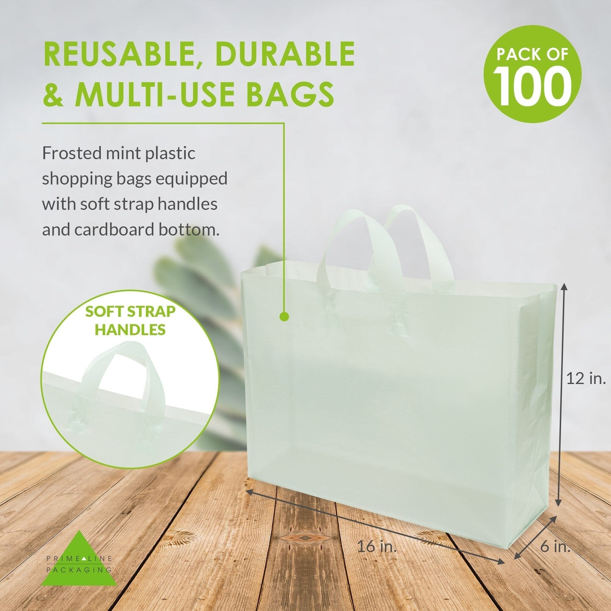 Clear Plastic Shopping Bags - Piccolo | Nashville Wraps