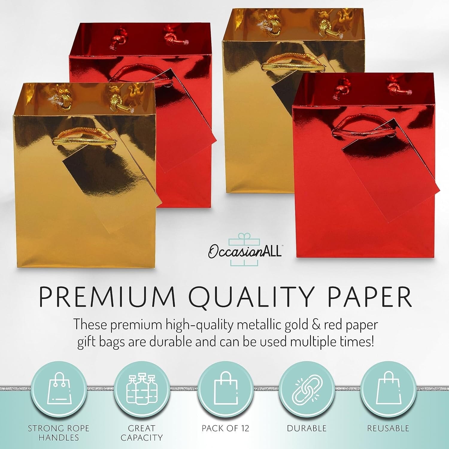Red and gold gift bags deals